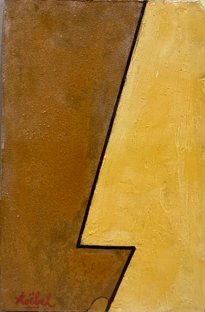 Edgar STOEBEL (1909-2001) 
Composition 
Oil...