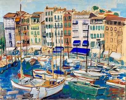 null Geneviève LINÉ JAGOT (1920-2001)

Lot of 10 compositions with boats

Gouache...