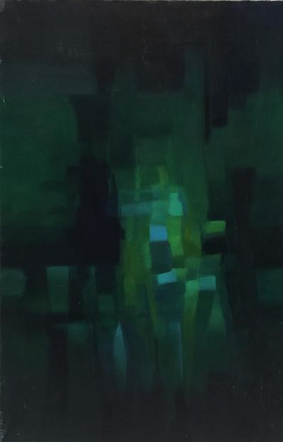 null Geneviève LINÉ JAGOT (1920-2001)

Green Glaze

Oil on canvas, signed lower right,...