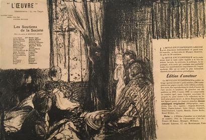 null Édouard VUILLARD (1868-1940)

The Work, the Supporters of the Society

Lithograph,...