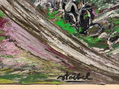 null Edgar STOEBEL (1909-2001) 

Provençal Landscape

Oil on panel signed lower right.

45,5...