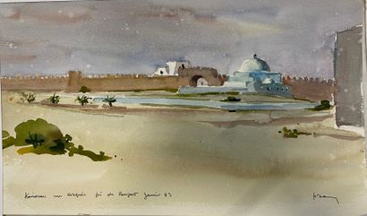 null Henri DAVY (1913-1988)

Lot of 4 watercolors of mosque landscapes



Mosque...