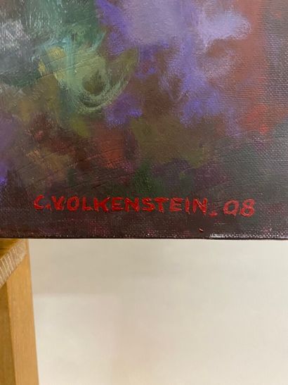  Claude VOLKENSTEIN (1940) 
"97" 
Oil on canvas, signed and dated '08 lower right....