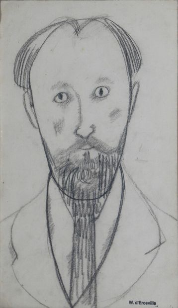 null Waclaw D'ERCEVILLE

(1888 1966)

Portrait of a man (Zborowski ?)

Charcoal on...