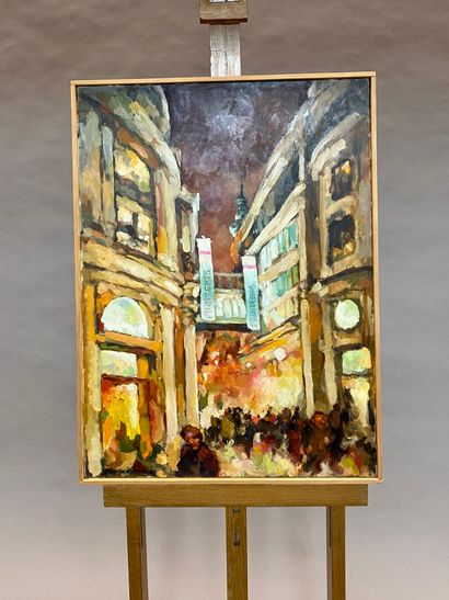  Claude VOLKENSTEIN (1940) 
Rue Caumartin 
Oil on canvas. 
Signed and dated '03 lower...
