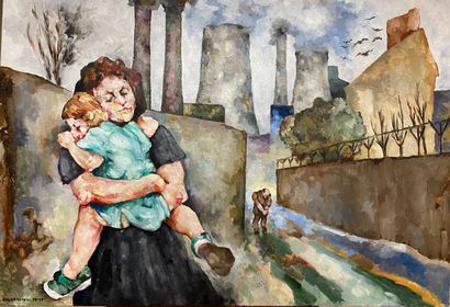 null Claude VOLKENSTEIN (1940)

A mother and her daughter 

Oil on canvas, signed...