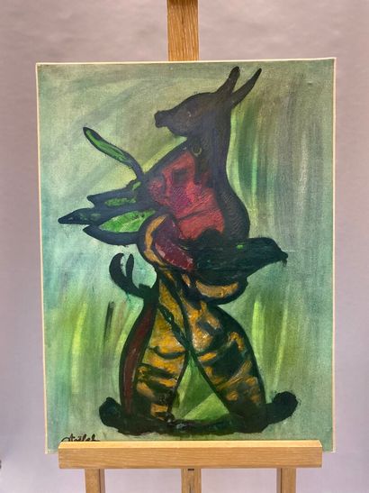 null STOEBEL Edgar (1909-2001) 

Kangaroo

Oil on canvas signed lower left.

81 x...