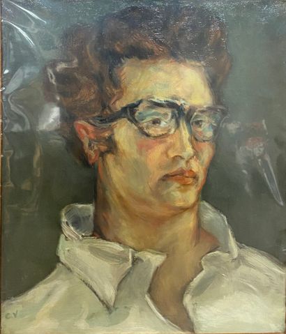 null Claude VOLKENSTEIN (1940)

Portrait of a man with glasses 

Oil on canvas, signed...