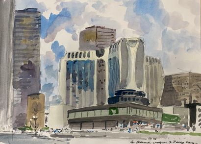 null Henri DAVY (1913-1988)

Lot de 4 aquarelles de paysages de villes 



Buildings...