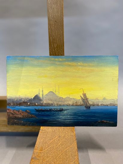 null ROUX Gérard (born in 1946) 

Views of the blue mosque of Istanbul

Four oils...