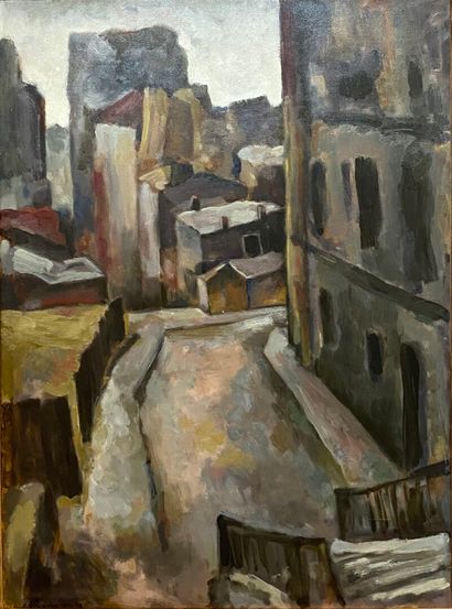  Claude VOLKENSTEIN (1940) 
Vilin Street 
Oil on canvas, signed lower left. 
72,5...