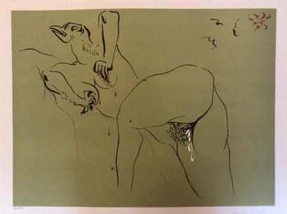 null André MASSON (1896-1987) Mythologie sexuelle. Lithographie. Format de l'album...