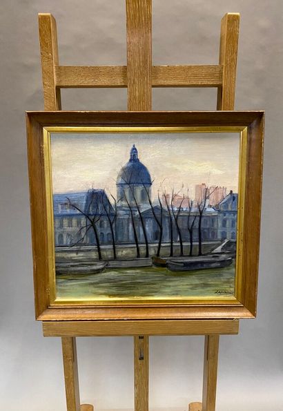 null Modern school

View of the Institute and the Quai de Conti

Oil on canvas, signed...