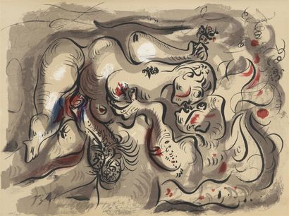 null André MASSON (1896-1987)

Dessins érotiques. 1971. Lithographie. Format de l'album...