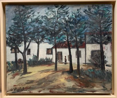 null Edgar STOEBEL (1909-2001) 

Royan la Palmyre, quartier des Trémières

Huile...