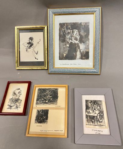 null Claude VOLKENSTEIN (1940)

Lot of framed pieces 

Various techniques.

The largest...