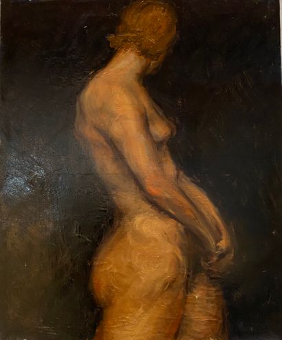 Claude VOLKENSTEIN (1940)

Female nude 

Oil...