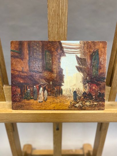 null ROUX Gérard (né en 1946)

Souk 

Deux huiles sur panneau. 

24,5 x 33 cm

19...