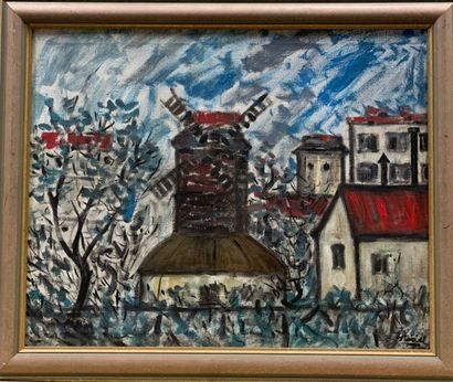 Edgar STOEBEL (1909-2001) 
Mill 
Oil on canvas...