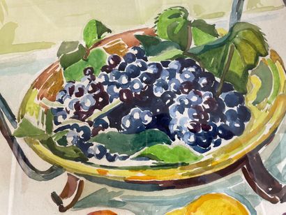 null Henri GUILLOT (1895-1982)

Still life with fruits

Watercolour on paper, stamped...