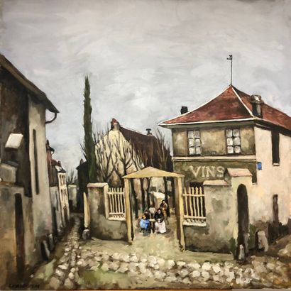  Claude VOLKENSTEIN (1940) 
Paris (20th arrondissement), the corner of the rue des...