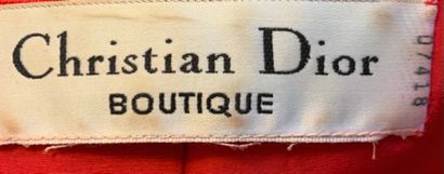 null Christian DIOR Boutique

Tailleur en coton rouge gansé noir, comprenant une...