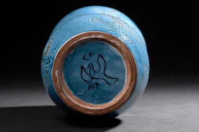 null Carlos FERNANDEZ (1905-1969) AIX-EN-PROVENCE

Vase en céramique à corps ovoïde...