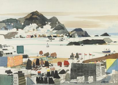 null Dong KINGMANN (1911-2000)

The blue bay, Hong Kong

Watercolor signed lower...