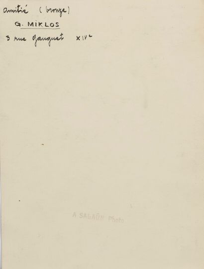 null D'après Gustave MIKLOS &

Albin SALAUN (1876-1951)

Amitié

Photographie en...