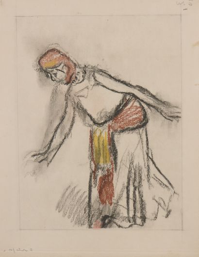  Edgar DEGAS (1834-1917) 
Degas Dance Dessin. 1936. Gravure par Maurice Pottin. Format...
