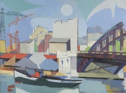 Jean VIOLLIER (1896-1985) 
The Ranelagh Bridge...