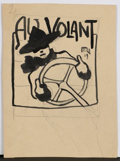 null René MAGRITTE (1898-1967)

Deux projets d'illustration pour la couverture de...