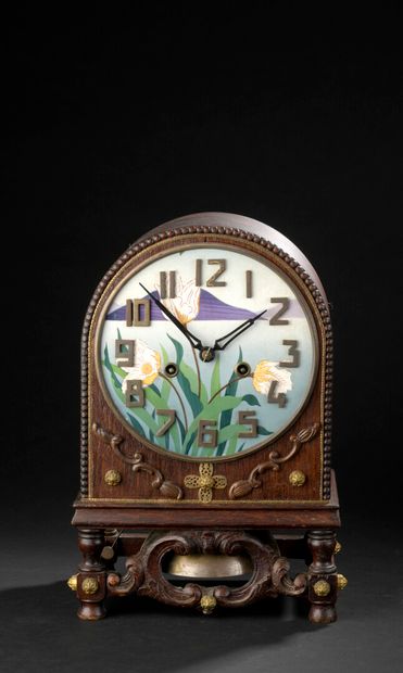 FRENCH WORK

Varnished stained oak clock...