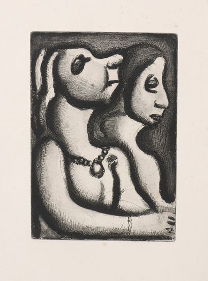 null Georges ROUAULT (1871-1958)

The reincarnations of Father Ubu. 1918-1932.

Etching,...