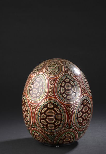 null François DUPUY (1934-2007)

Egg carapace

A ceramic egg enhanced with polychrome...