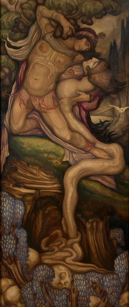 Leonard SARLUIS (1874-1949) 
Adam and Eve...