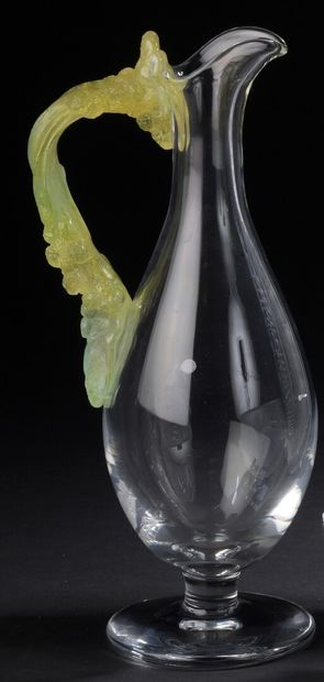 DAUM - NANCY

White crystal pitcher with...