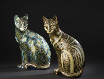 null François DUPUY (1934-2007)

Cats

Lot of two ceramic subjects enhanced with...