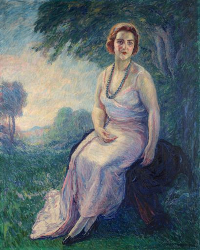 null William MALHERBE (1884-1951)

Portrait of Mrs. Caroline Lebovici

Oil on canvas,...