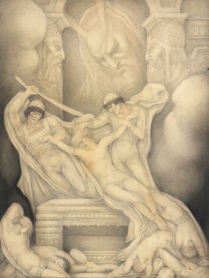 null Leonard SARLUIS (1874-1949)

Moses and the Martyrs

Sanguine and pencil on paper,...