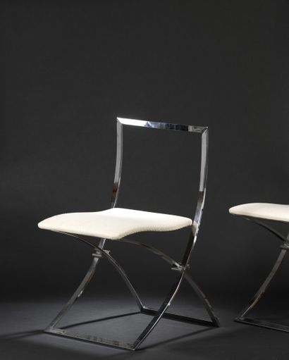 null Marcello CUNEO (1933-2015) for Mobel Italia

Suite of four "Luisa" folding chairs...