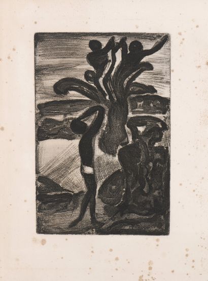 null Georges ROUAULT (1871-1958)

The reincarnations of Father Ubu. 1918-1932.

Etching,...