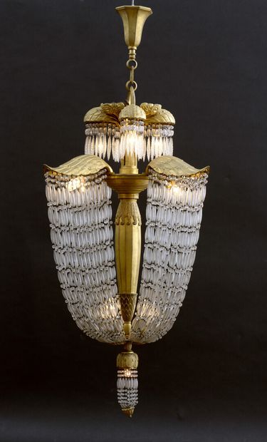 SIMONET FRÈRES

Important gilded bronze chandelier...