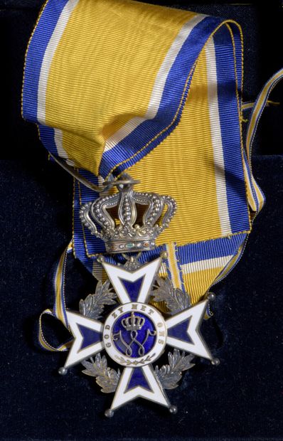 null NETHERLANDS - Order of Orange Nassau, knight's cross, enamelled silver bronze...