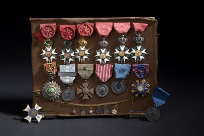 null Set of family decorations including: FRANCE: 6 Crosses of the Legion of Honor...