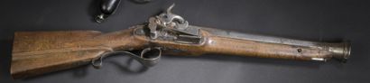 null 
*Spanish flintlock scopers converted to percussion, punched iron barrel, blunderbuss...
