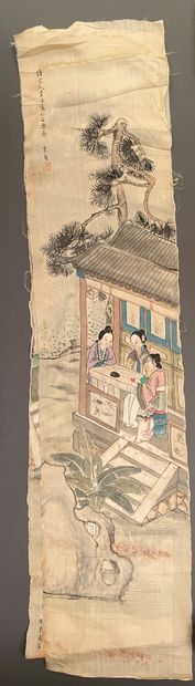 null CHINA - Modern

Set of four paintings, ink and colors on silk, representing...
