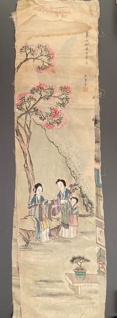 null CHINA - Modern

Set of four paintings, ink and colors on silk, representing...