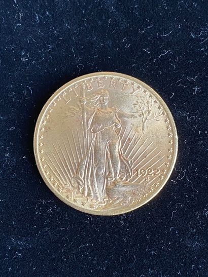  ETATS-UNIS 1 monnaie de 20 dollars en or,...