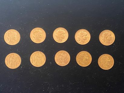  REPUBLIQUE FRANCAISE 
10 monnaies : 
- 8...